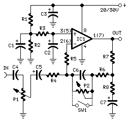 Bass-boost preamp