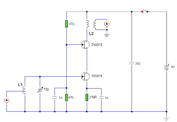 Band 2 Preamplifier circuit