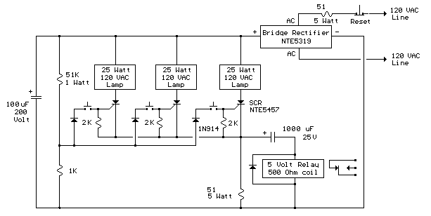 Game Show Indicator Lights circuit