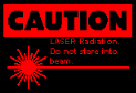 CAUTION:LASER RADIATION