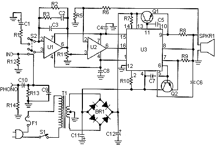 This is the schematic of the 50 Watt Amp
