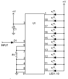 Schematic for sound level meter