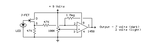 LED Photo Sensor circuit 