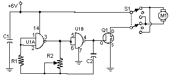 This is the schematic of the Pulse Width Modulation DC Motor Control