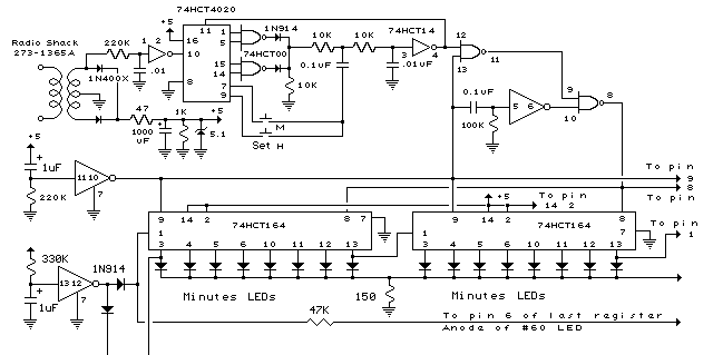 72 LED Clock circuit
