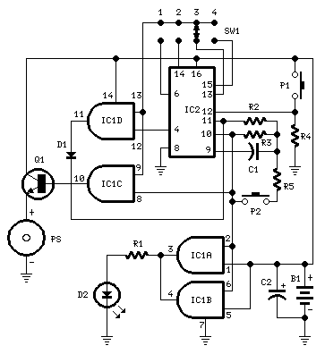 MiniTimer circuit diagram