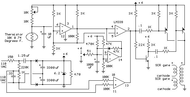 Thermostat for 1KW Space Heater (SCR controlled)