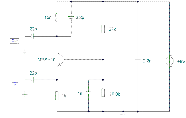 UHF Preamp Circuit